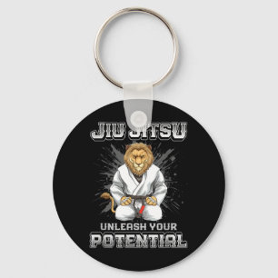 Brazilian Jiu Jitsu MMA and Grappling BJJ Lion Keychain