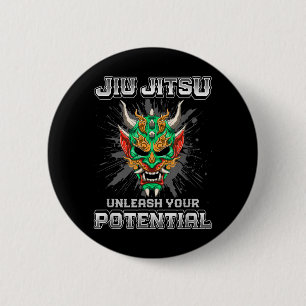 Brazilian Jiu Jitsu MMA and Grappling BJJ Oni 2 Inch Round Button