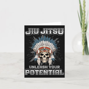 Brazilian Jiu Jitsu MMA and Grappling BJJ Skeleton Card
