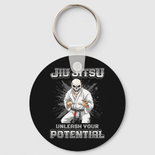 Brazilian Jiu Jitsu MMA and Grappling BJJ Skeleton Keychain