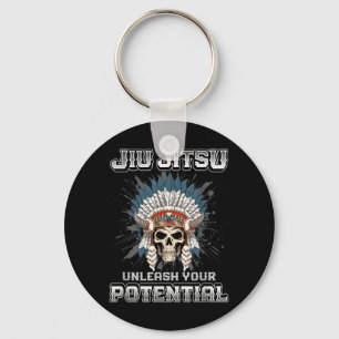 Brazilian Jiu Jitsu MMA and Grappling BJJ Skeleton Keychain