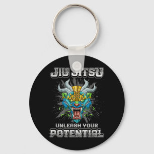 Brazilian Jiu Jitsu MMA and Grappling BJJ Tiger Keychain