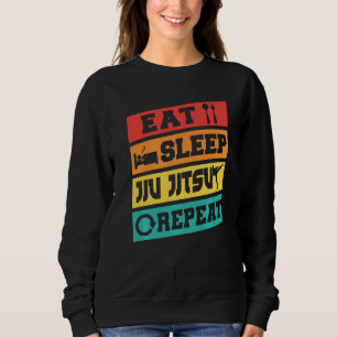 Brazilian Jiu Jitsu Mma Bjj Hugger Eat Sleep Jiu J Sweatshirt