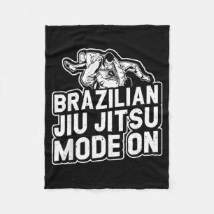 Brazilian Jiu Jitsu Mode On - Funny Brazilian Jiu Fleece Blanket