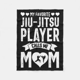 Brazilian Jiu Jitsu Mom BJJ Martial Arts Funny Fleece Blanket