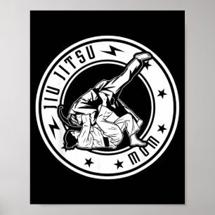 Brazilian Jiu Jitsu Mom Jiu Jitsu Fighter Mama Poster