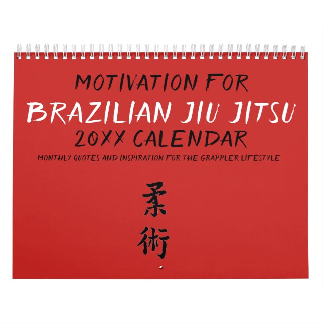 Brazilian Jiu Jitsu Motivational Calendar 2019 (Cover)
