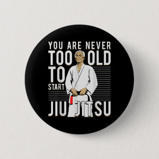 Brazilian Jiu Jitsu Old Man 2 Inch Round Button