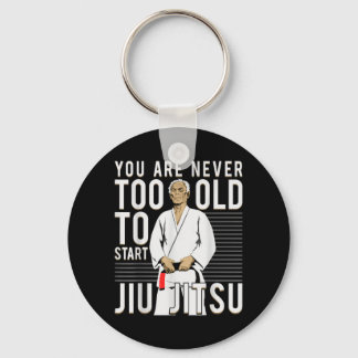 Brazilian Jiu Jitsu Old Man Keychain