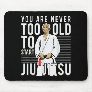 Brazilian Jiu Jitsu Old Man Mouse Pad