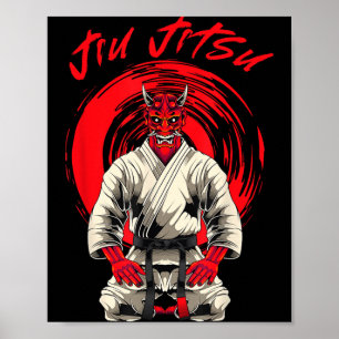 Brazilian Jiu Jitsu Oni Demon Poster