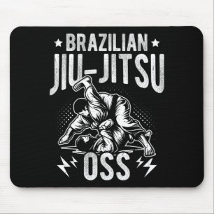 Brazilian Jiu-Jitsu OSS Brazilian Jiu-Jitsu BJJ Mouse Pad