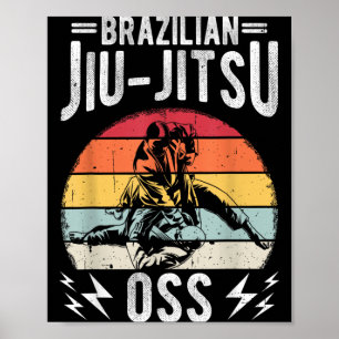 Brazilian Jiu-Jitsu OSS Brazilian Jiu-Jitsu BJJ Poster