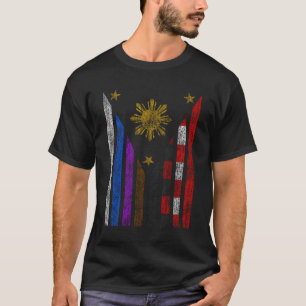 Brazilian Jiu Jitsu Philippines Filipino Flag Spor T-Shirt