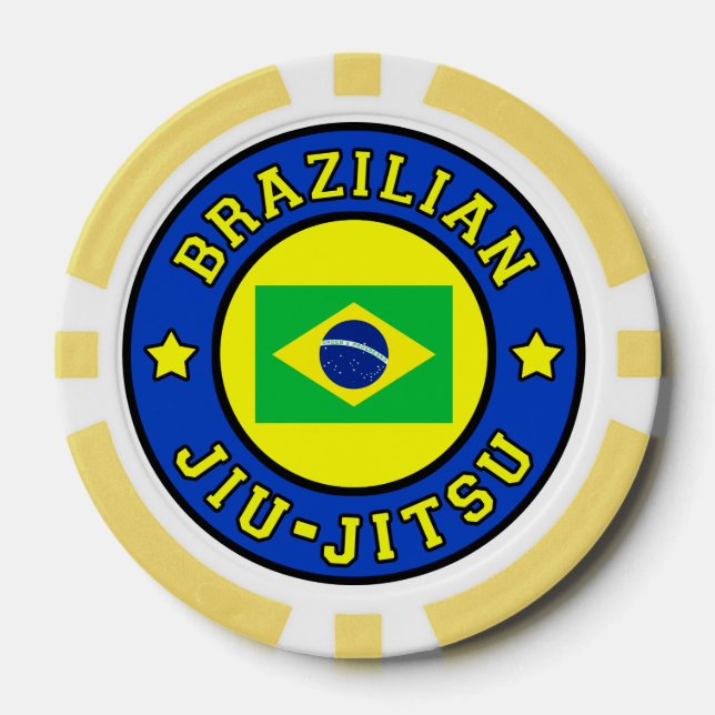 Brazilian Jiu Jitsu Poker Chips (Front)