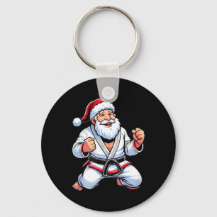 Brazilian Jiu Jitsu Santa Claus Christmas Keychain
