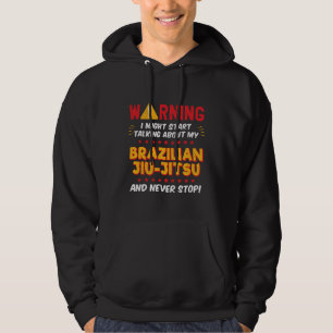 Brazilian Jiu Jitsu Saying Self Defense Joke Graph Hoodie