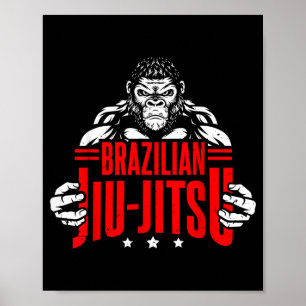 Brazilian Jiu-Jitsu Srt BJJ Fighting Martial Arts Poster