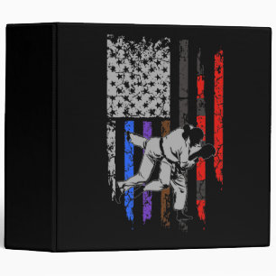 Brazilian Jiu Jitsu Stars & Stripes Rank BJJ Flag Binder