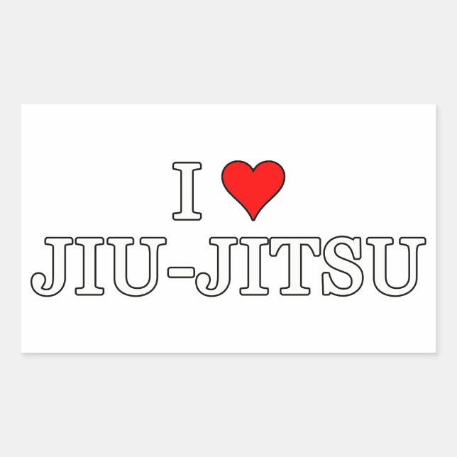Brazilian Jiu Jitsu Sticker (Front)
