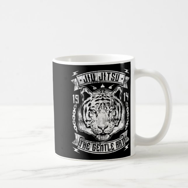 Brazilian Jiu Jitsu Tiger Coffee Mug (Right)