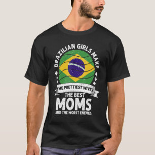 Brazilian Mom Brazil Mothers Day Mama Brazilian Am T-Shirt
