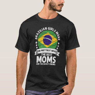 Brazilian Mom Brazil Mothers Day Mama Brazilian Am T-Shirt
