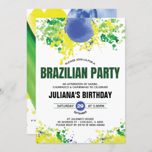 Brazilian Party Invitation