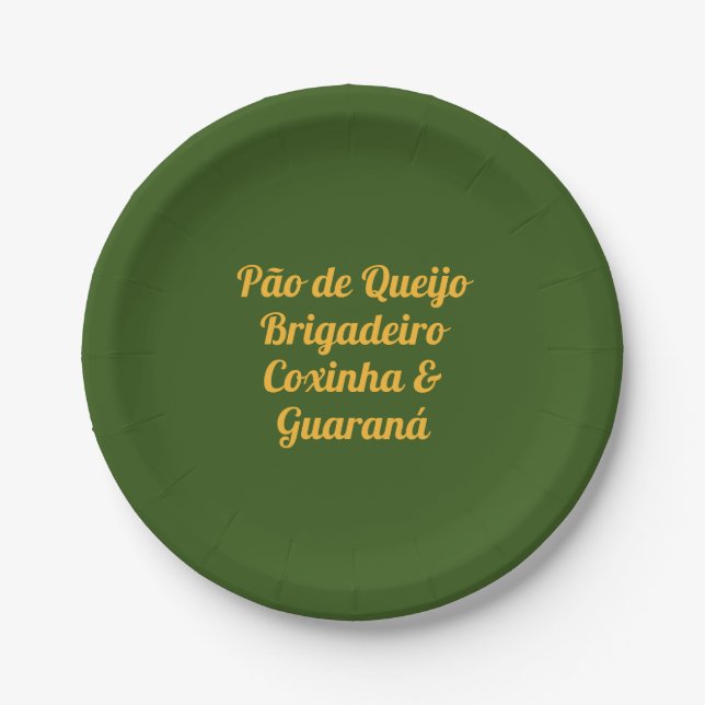 Brazilian Party Plate (Front)