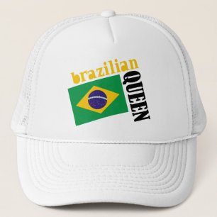 Brazilian Queen & Flag Trucker Hat