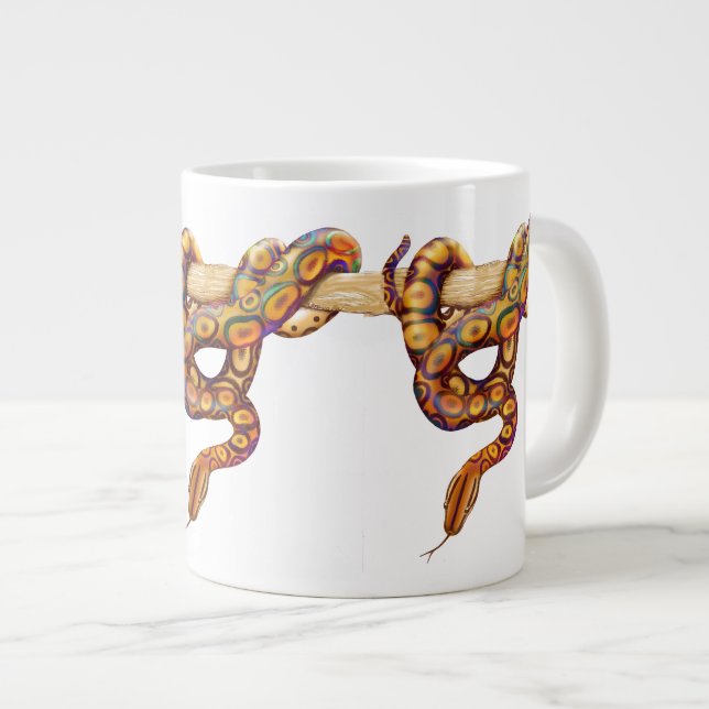 Brazilian Rainbow Boa Snake Jumbo Mug (Front Right)