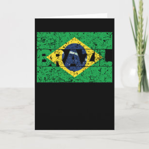 Brazilian Roots Brazil Flag Brazilian Heritage Card