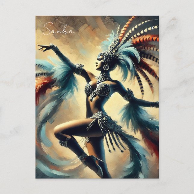Brazilian Samba Dancer  Postcard (Front)