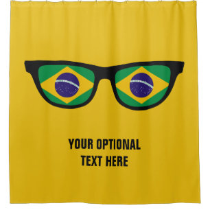 Brazilian Shades custom shower curtain