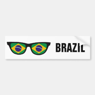 Brazilian Shades custom text & colour bumpersticke Bumper Sticker