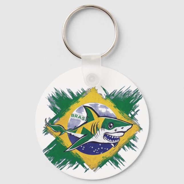 Brazilian Shark  Keychain (Front)