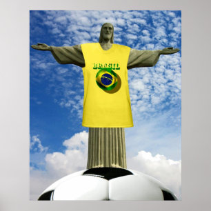 Brazilian Soccer Brazil winners 2014 Soccer Poster
