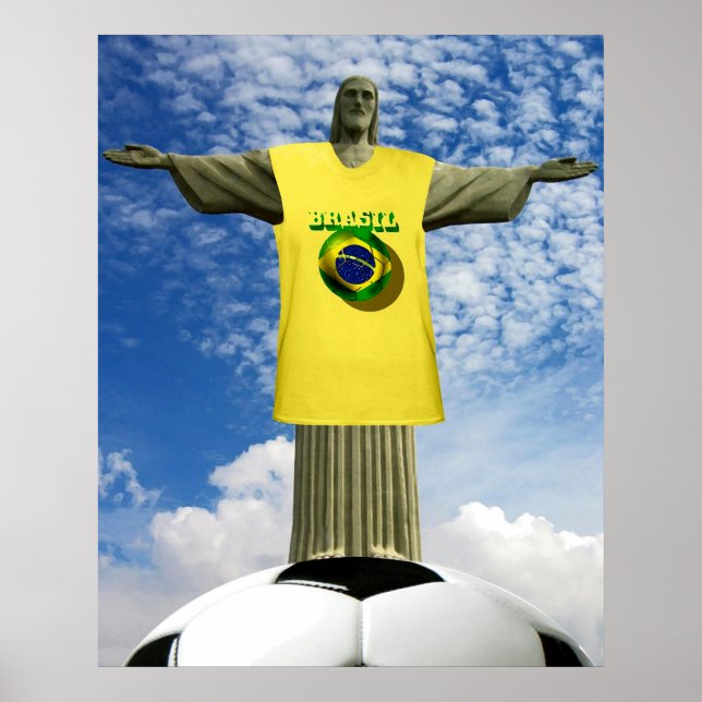 Brazilian Soccer Brazil winners 2014 Soccer Poster (Front)