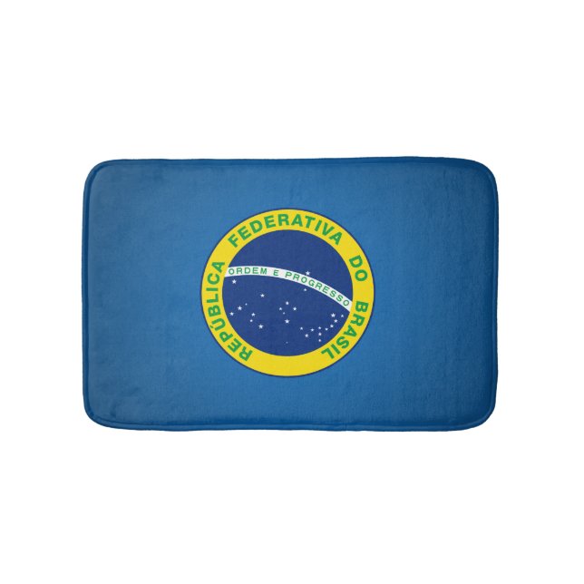 Brazilian state seal bath mat (Front)