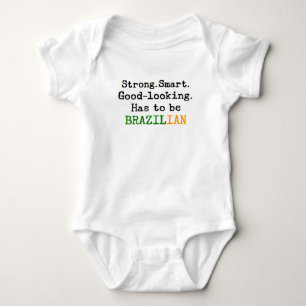 brazilian strong baby bodysuit