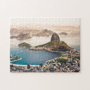 Brazil's Iconic Rio De Janeiro Aerial Panorama Jigsaw Puzzle