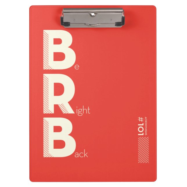 BRB CLIPBOARD (Front)