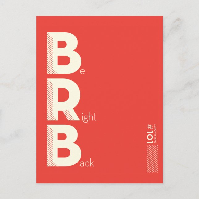 BRB POSTCARD (Front)