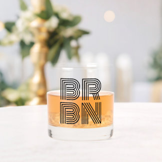 BRBN Bourbon Hunter Whiskey Collector Whiskey Glass