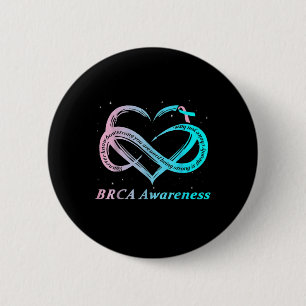 Brca Warrior Im Fine Breast Cancer Awareness 2 Inch Round Button