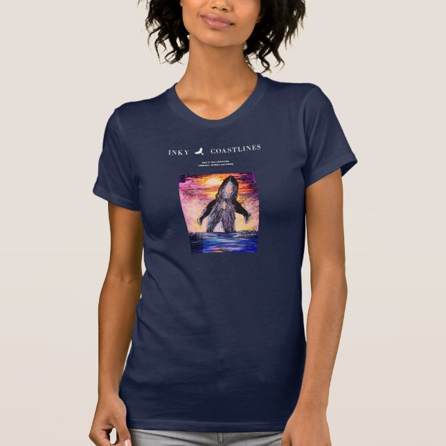 Breaching Whale Fitted tee (Front)
