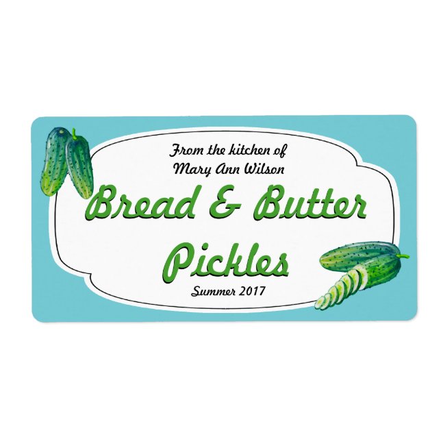 Bread and Butter Pickles Canning (Front)