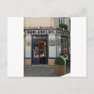 Bread and  Pastries Shop ~ Paris France Postcard