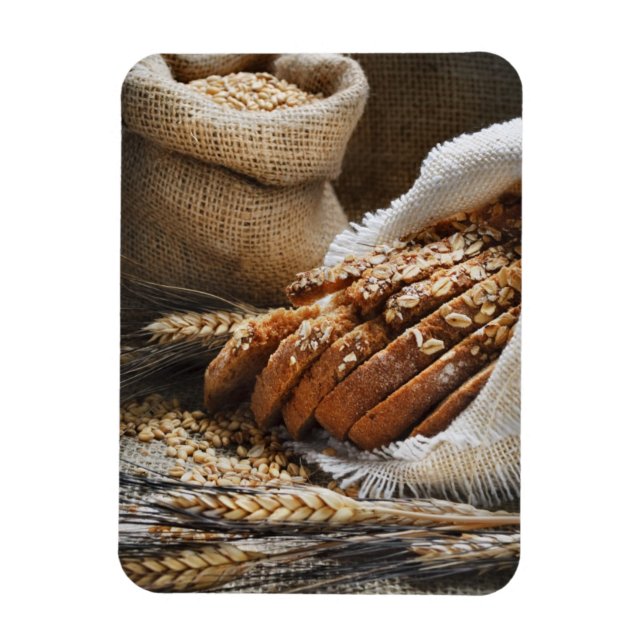 Bread And Wheat Ears Magnet (Vertical)