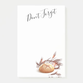 Bread and Wheat Post-it Notes